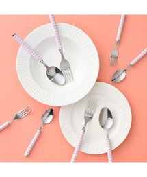 Francfranc(�t�����t����)�̃J�g�����[ 8�Z�b�g �`�F�b�N �s���N 8�{ �X�v�[�� �t�H�[�N �i�C�t(�J�g�����[)