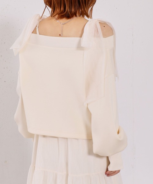 archives(アルシーヴ)の「ダンボールPO×肩リボンキャミワンピースSET(ワンピース・レディース・アイボリー/グレー/チャコールグレー・MEDIUM)」の17枚目の写真