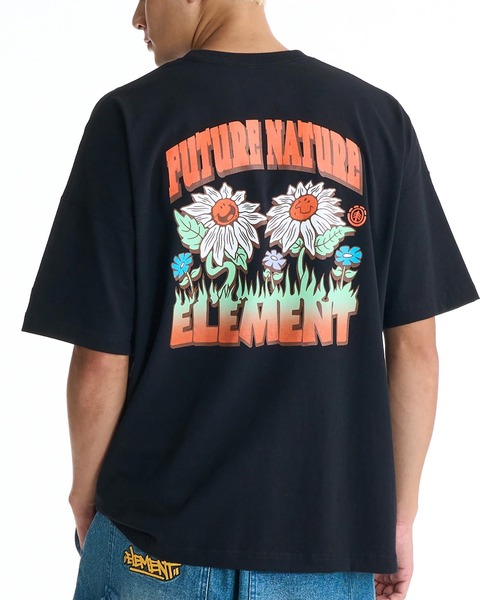 ELEMENT(エレメント)の「ELEMENT/エレメント 半袖 Tシャツ バックプリント BG021206(Tシャツ/カットソー・メンズ・ブルー/ブラック/ホワイト・XL/M/L)」の1枚目の写真