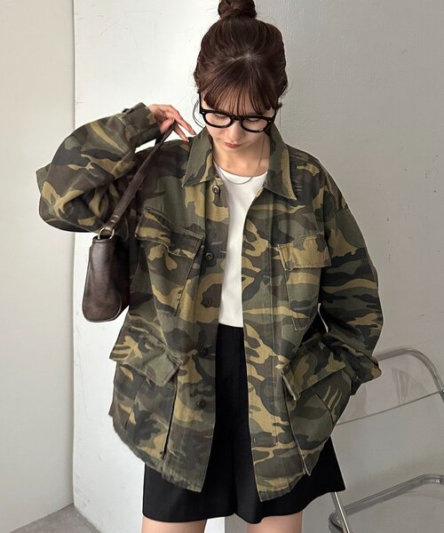 DISCOAT（ディスコート）の「【Enlude】メイサイガラミリタリージャケット《ユニセックス》（ミリタリージャケット・レディース・オリーブ・FREE）」の21枚目の写真