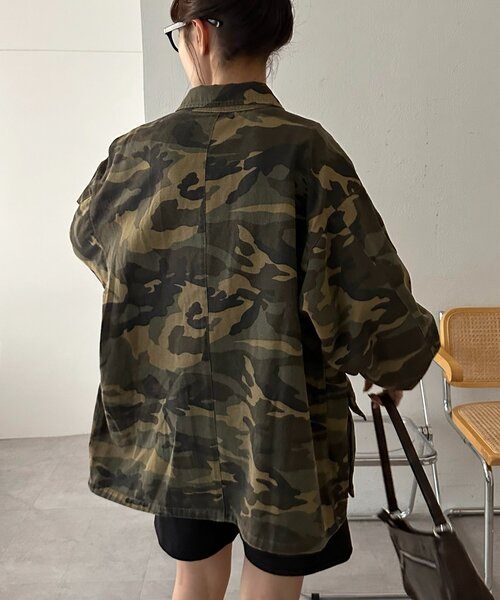 DISCOAT（ディスコート）の「【Enlude】メイサイガラミリタリージャケット《ユニセックス》（ミリタリージャケット・レディース・オリーブ・FREE）」の20枚目の写真