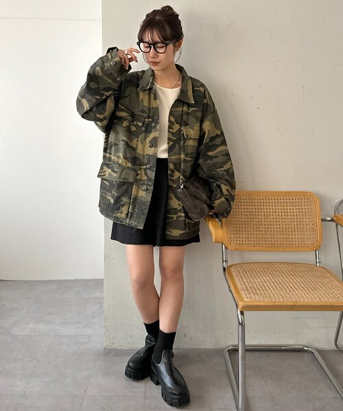 DISCOAT（ディスコート）の「【Enlude】メイサイガラミリタリージャケット《ユニセックス》（ミリタリージャケット・レディース・オリーブ・FREE）」の17枚目の写真