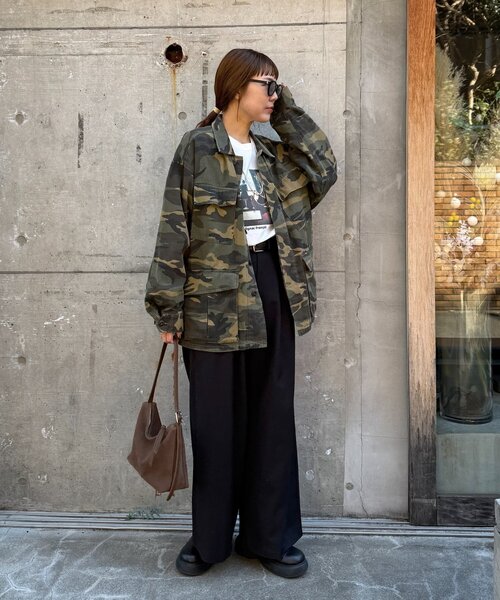 DISCOAT（ディスコート）の「【Enlude】メイサイガラミリタリージャケット《ユニセックス》（ミリタリージャケット・レディース・オリーブ・FREE）」の13枚目の写真