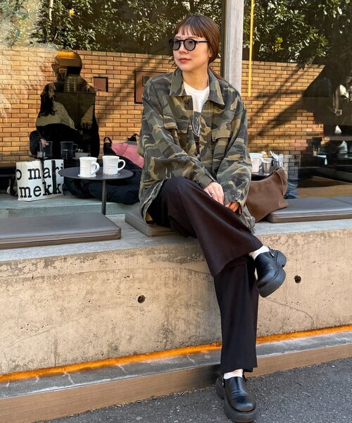 DISCOAT（ディスコート）の「【Enlude】メイサイガラミリタリージャケット《ユニセックス》（ミリタリージャケット・レディース・オリーブ・FREE）」の12枚目の写真