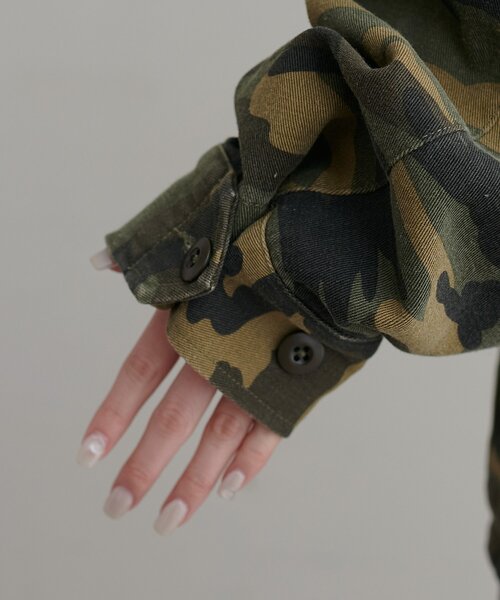 DISCOAT（ディスコート）の「【Enlude】メイサイガラミリタリージャケット《ユニセックス》（ミリタリージャケット・レディース・オリーブ・FREE）」の7枚目の写真