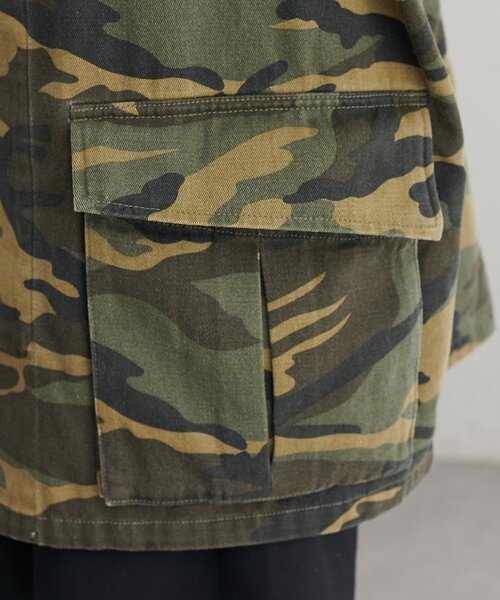 DISCOAT（ディスコート）の「【Enlude】メイサイガラミリタリージャケット《ユニセックス》（ミリタリージャケット・レディース・オリーブ・FREE）」の5枚目の写真