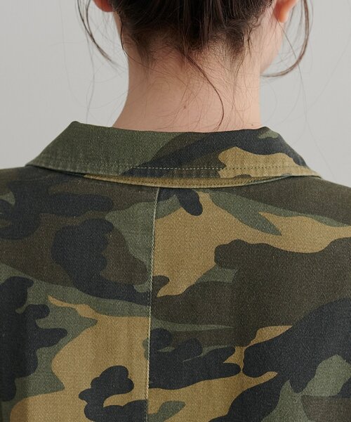 DISCOAT（ディスコート）の「【Enlude】メイサイガラミリタリージャケット《ユニセックス》（ミリタリージャケット・レディース・オリーブ・FREE）」の3枚目の写真