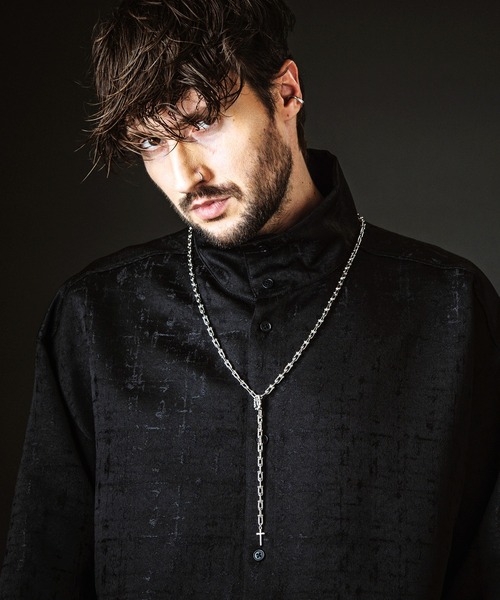 NO ID.(ノーアイディ)の「【NO ID.】Link Chain Rosario / リンク チェーン ロザリオ(ネックレス・メンズ・シルバー・ONE SIZE)」の2枚目の写真
