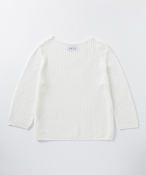SERENO(セレーノ)の「メッシュニットプルオーバー(ニット/セーター・レディース・ホワイト/ブラック・ONESIZE)」の12枚目の写真