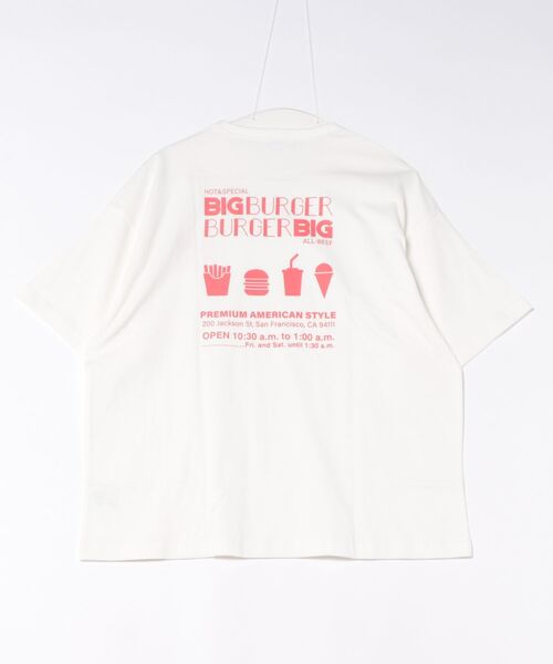 GENERATOR(ジェネレーター)の「GENERATOR/ジェネレーター BIG BURGER Tシャツ(Tシャツ/カットソー・レディース・ピンク/ブラック/ホワイト・F)」の8枚目の写真