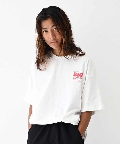 GENERATOR(ジェネレーター)の「GENERATOR/ジェネレーター BIG BURGER Tシャツ(Tシャツ/カットソー・レディース・ピンク/ブラック/ホワイト・F)」の4枚目の写真