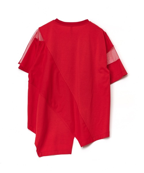 AULA AILA(アウラアイラ)の「シアーレイヤードエンブロイダリーラインTシャツ(Tシャツ/カットソー・レディース・レッド/オフホワイト/ブラック・0)」の22枚目の写真