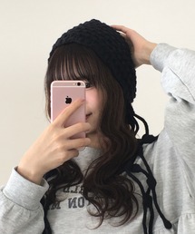 FUNALIVE | HUASHENG(ピーナッツ）織りチロリアン風ニット帽子(ニットキャップ/ビーニー)