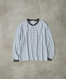 PUBLIC TOKYO | ナチュラルボーダーヘンリーロンT /ウォッシャブル(Tシャツ/カットソー)