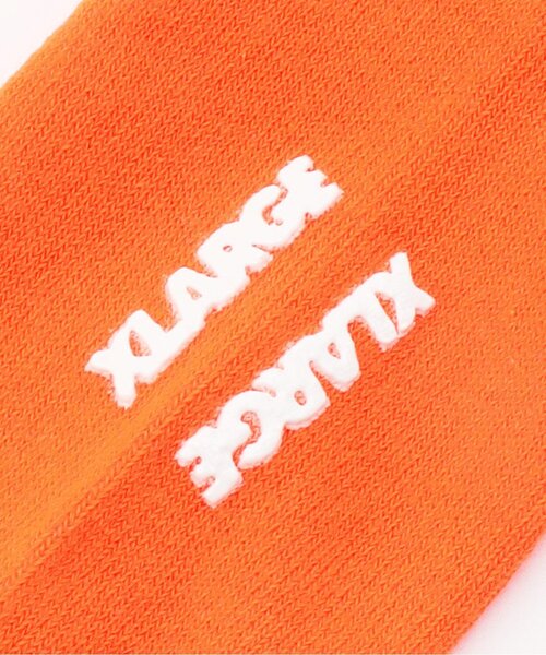 XLARGE KIDS（エクストララージキッズ）の「【人気商品再入荷】【直営店で取り扱い無し】グラフィティロゴクルーソックス（ソックス/靴下・キッズ・ブラック/ホワイト/オレンジ・15-17cm/13-15cm/17-19cm/19-21cm）」の5枚目の写真