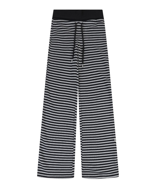 ORDINARY HOLIDAY（オーディナリー ホリデー）の「STRIPE JERSEY WIDE PANTS [BLACK]（その他パンツ・レディース・その他・FREE）」の2枚目の写真