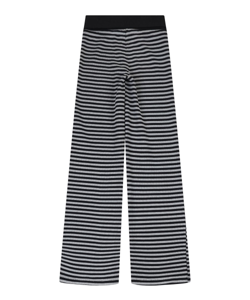 ORDINARY HOLIDAY（オーディナリー ホリデー）の「STRIPE JERSEY WIDE PANTS [BLACK]（その他パンツ・レディース・その他・FREE）」の3枚目の写真
