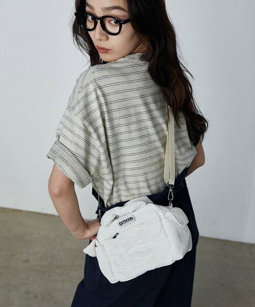 OUTDOOR PRODUCTS(アウトドアプロダクツ)の「【待望の再入荷!】OUTDOOR PRODUCTS × PUBLUX/アウトドアプロダクツ <別注カラーあり> シャーリング ショルダーバッグ 限定展開(ショルダーバッグ・レディース・ブラック/オフホワイト/ブラウン・ONE SIZE)」の11枚目の写真