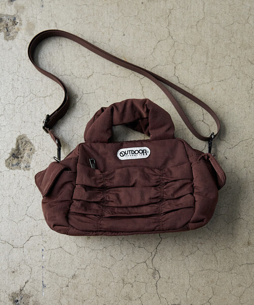 OUTDOOR PRODUCTS(アウトドアプロダクツ)の「【待望の再入荷!】OUTDOOR PRODUCTS × PUBLUX/アウトドアプロダクツ <別注カラーあり> シャーリング ショルダーバッグ 限定展開(ショルダーバッグ・レディース・ブラック/オフホワイト/ブラウン・ONE SIZE)」の14枚目の写真