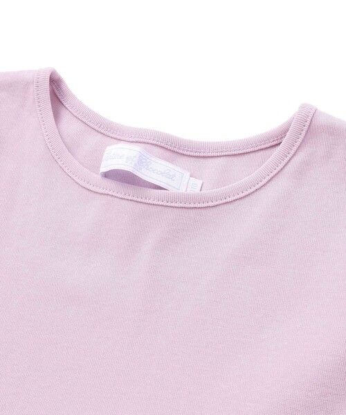 Tartine et Chocolat（タルティーヌエショコラ）の「【日本製】【お揃い】リバティ(leontyne dream)プリントタナローン フライス切り替えワンピース(90~140cm)（ワンピース・キッズ・パープル系その他/ブルー系その他・140cm/130cm/120cm/110cm）」の14枚目の写真