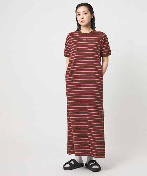 CITEN(シテン)の「<CITEN>ボーダー&トリムワンピース(ワンピース・レディース・ダークブラウン/ブラック/ベージュ・M/S)」の3枚目の写真
