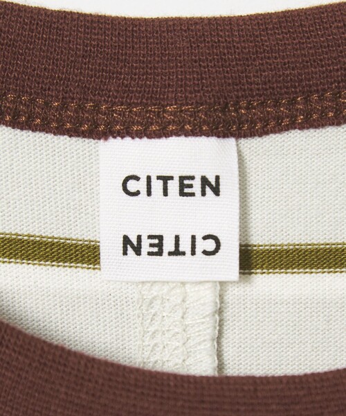 CITEN(シテン)の「<CITEN>ボーダー&トリムワンピース(ワンピース・レディース・ダークブラウン/ブラック/ベージュ・M/S)」の14枚目の写真