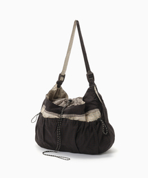 PULP/417EDIFICE | This Uniform / ディス ユニフォーム BROWN CHECK LARGE SLING BAG(ショルダーバッグ)