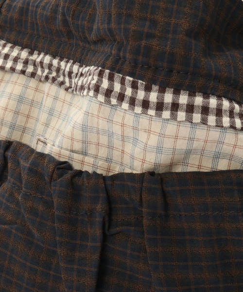 PULP/417EDIFICE（パルプフォーワンセブンエディフィス）の「This Uniform / ディス ユニフォーム BROWN CHECK LARGE SLING BAG（ショルダーバッグ・メンズ・ブラウン・FREE）」の7枚目の写真