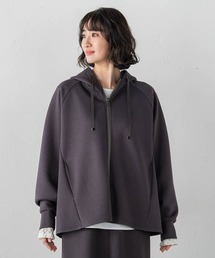 ストレッチダンボールジップパーカー