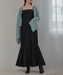 mideal（マイディール）の「denim mermaid cami onepiece / デニムマーメイドキャミワンピース（ワンピース）」