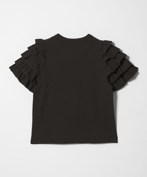 EMMEL REFINES(エメルリファインズ)の「<EMMEL REFINES>EM ソデフリル プルオーバー(Tシャツ/カットソー・レディース・ホワイト/ブラック・FREE)」の13枚目の写真