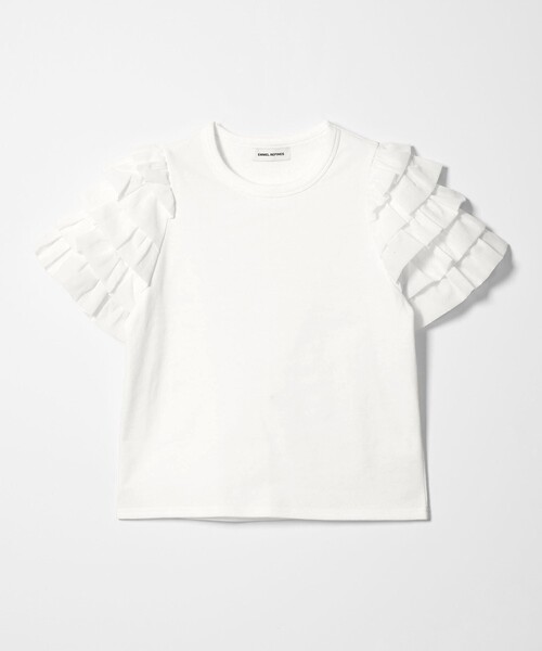 EMMEL REFINES(エメルリファインズ)の「<EMMEL REFINES>EM ソデフリル プルオーバー(Tシャツ/カットソー・レディース・ホワイト/ブラック・FREE)」の18枚目の写真