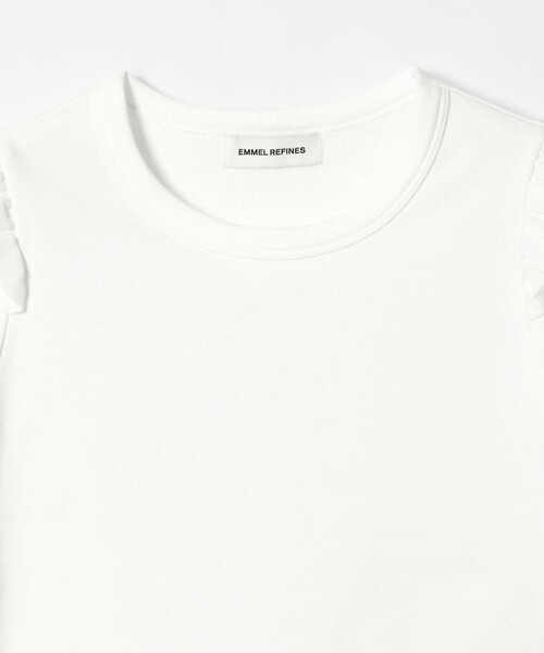 EMMEL REFINES(エメルリファインズ)の「<EMMEL REFINES>EM ソデフリル プルオーバー(Tシャツ/カットソー・レディース・ホワイト/ブラック・FREE)」の19枚目の写真