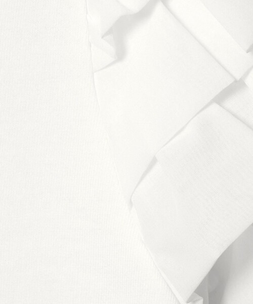 EMMEL REFINES(エメルリファインズ)の「<EMMEL REFINES>EM ソデフリル プルオーバー(Tシャツ/カットソー・レディース・ホワイト/ブラック・FREE)」の20枚目の写真