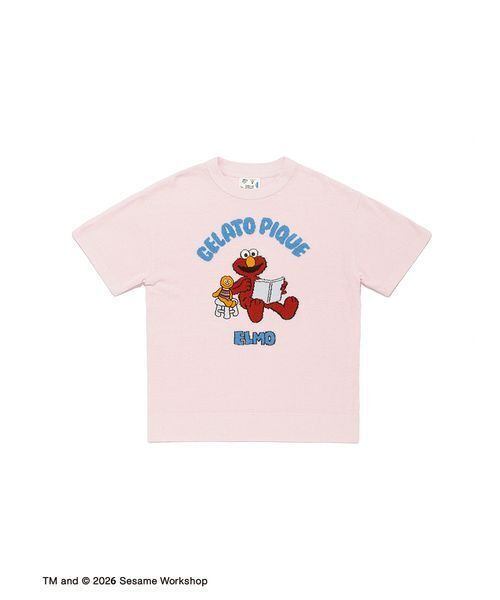 gelato pique（ジェラートピケ）の「【SESAME STREET】エアリーモコジャガードプルオーバー&ショートパンツセット（ルームウェア/パジャマ・レディース・ピンク/イエロー/グレー/ブルー・F）」の6枚目の写真
