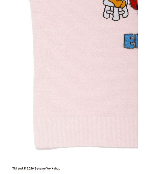 gelato pique（ジェラートピケ）の「【SESAME STREET】エアリーモコジャガードプルオーバー&ショートパンツセット（ルームウェア/パジャマ・レディース・ピンク/イエロー/グレー/ブルー・F）」の9枚目の写真