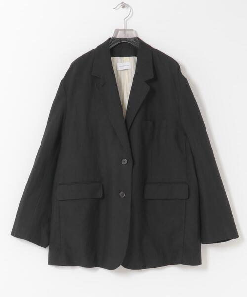 URBAN RESEARCH(アーバンリサーチ)の「new basic OVER WASHED JACKET(その他アウター・レディース・ブラック/ベージュ・38/36)」の4枚目の写真