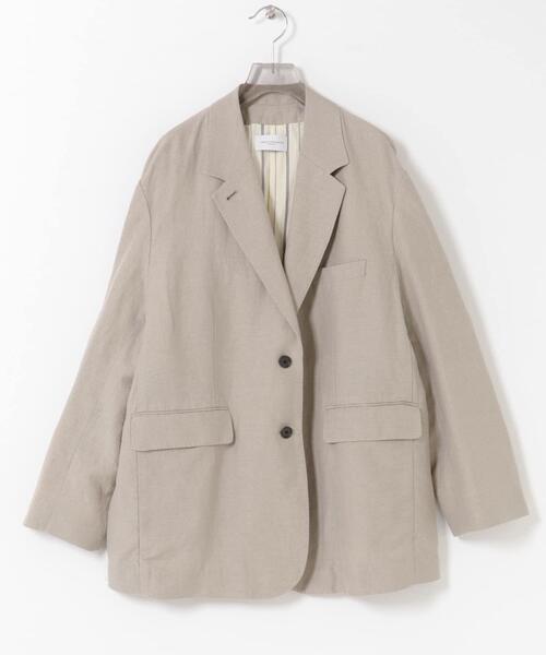 URBAN RESEARCH(アーバンリサーチ)の「new basic OVER WASHED JACKET(その他アウター・レディース・ブラック/ベージュ・38/36)」の6枚目の写真