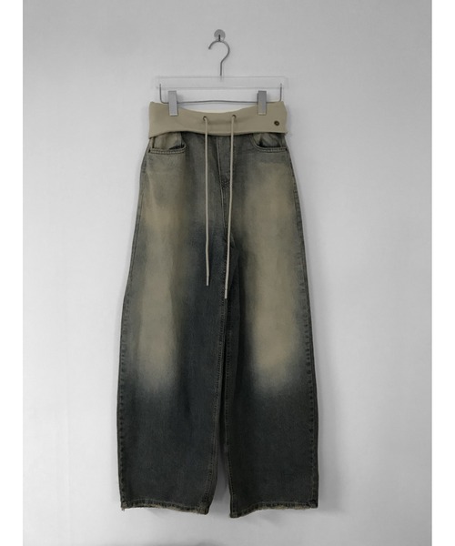 THEAIRTOWN（ジエアタウン）の「vintage desert folding wide pt（デニムパンツ・レディース・ブルー・SMALL/MEDIUM）」の5枚目の写真