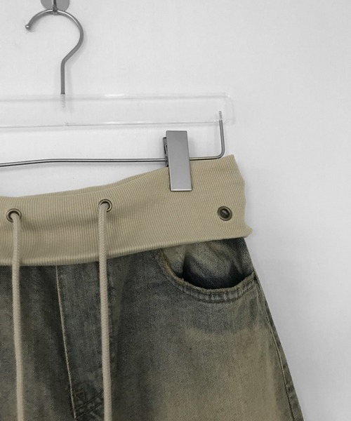 THEAIRTOWN（ジエアタウン）の「vintage desert folding wide pt（デニムパンツ・レディース・ブルー・SMALL/MEDIUM）」の3枚目の写真