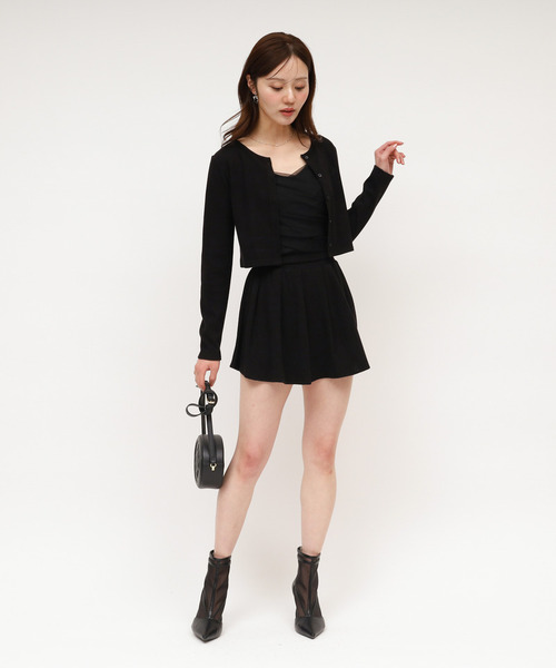 ROYAL PARTY（ロイヤルパーティー）の「プリーツフレアミニスカート（スカート・レディース・ブラック/グレー/オフホワイト・FREE）」の12枚目の写真