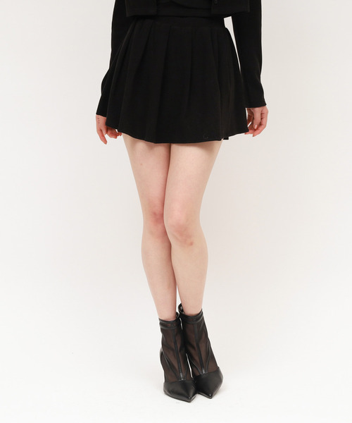 ROYAL PARTY（ロイヤルパーティー）の「プリーツフレアミニスカート（スカート・レディース・ブラック/グレー/オフホワイト・FREE）」の7枚目の写真