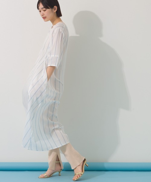 OMNES(オムネス)の「横編みリブレギンスパンツ(その他パンツ・レディース・オートミール/ライトグレー/アイボリー/ブラック・FREE)」の5枚目の写真