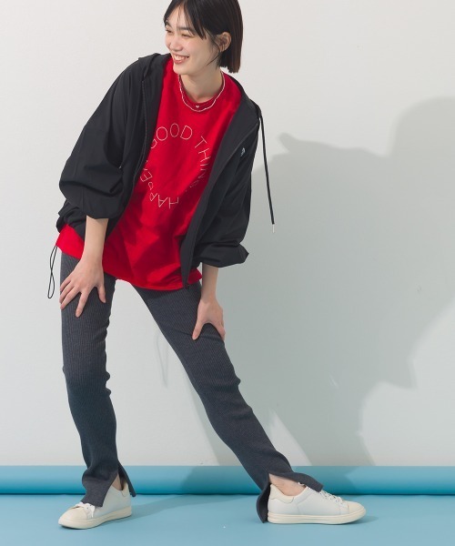 OMNES(オムネス)の「横編みリブレギンスパンツ(その他パンツ・レディース・オートミール/ライトグレー/アイボリー/ブラック・FREE)」の16枚目の写真