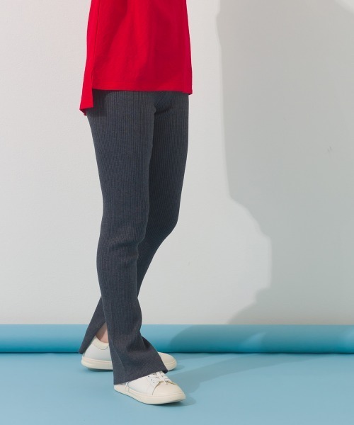 OMNES(オムネス)の「横編みリブレギンスパンツ(その他パンツ・レディース・オートミール/ライトグレー/アイボリー/ブラック・FREE)」の18枚目の写真