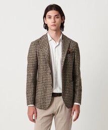 <TAGLIATORE>ファンシーチェック シングル 2ボタン テーラードジャケット