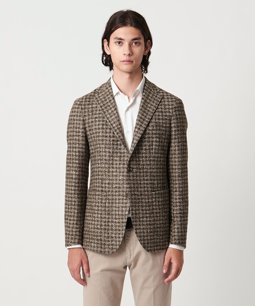 TAGLIATORE（タリアトーレ）の「＜TAGLIATORE＞ファンシーチェック シングル 2ボタン テーラードジャケット（テーラードジャケット・メンズ・ブラウン系・50/48/46）」の4枚目の写真