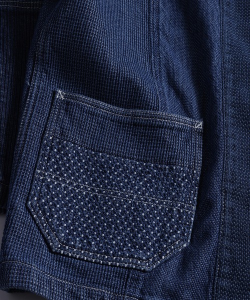 FDMTL（ファンダメンタル）の「FDMTL/ファンダメンタル/HAORI JACKET 3YR WASH（デニムジャケット・メンズ・インディゴブルー・4/3/2）」の6枚目の写真