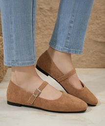 MAISON SELECT（メゾンセレクト）の「2C92-IT スクエアトゥ ストラップ バレエシューズ（バレエシューズ）」