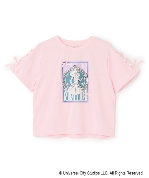 mezzo piano Junior(メゾピアノジュニア)の「【WICKED】レースアップリボンアソートTシャツ(Tシャツ/カットソー・キッズ・ピンク/エメラルド/チャコール・M:150cm/S:140cm/L:160cm)」の5枚目の写真